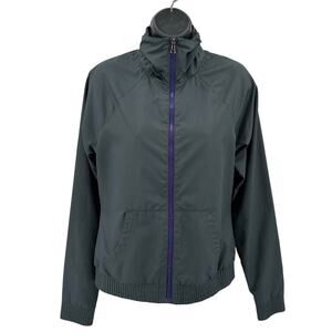 Under Armour Jacket Womens S Semi Fitted Gray Full Zip Lightweight Windbreaker